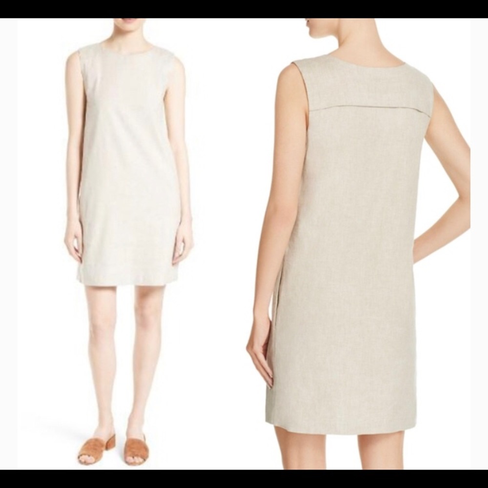 Theory linen sleeveless dress